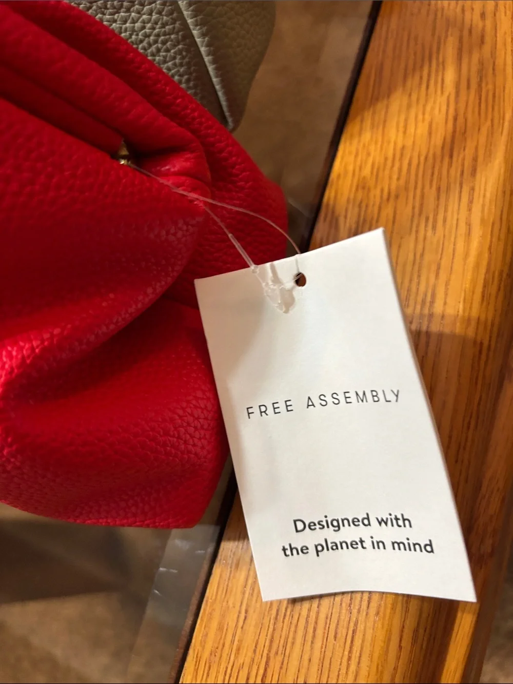 Free assembly Everyday Crossbody Bag in Red or Light green with Gold Hardware